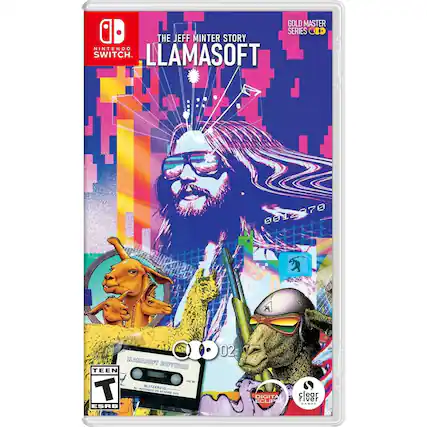 GOLD MASTER D SERIES: THE JEFF MINTER STORY - NINTENDO SWITCH. LLAMASOFT. 978 0012. LLAMASOFT. SEPTWARE. TEEN T - M~N - BLITZKREIG. T - - VR. ESRB 02. DIGITAL ECLIPSE. CLEAR RIVER. - T (Teen 13+)