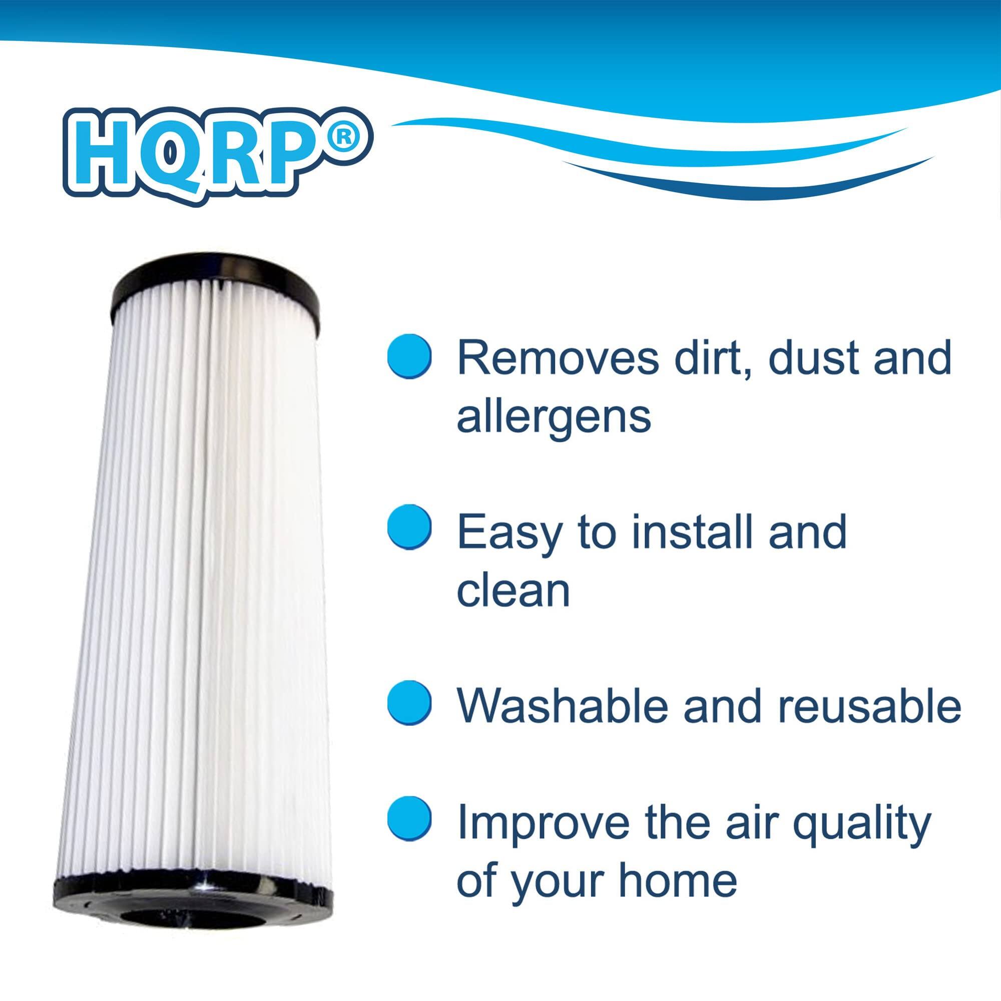 HQRP® Removes dirt, dust and allergens  
Easy to install and clean  
Washable and reusable  
Improve the air quality of your home