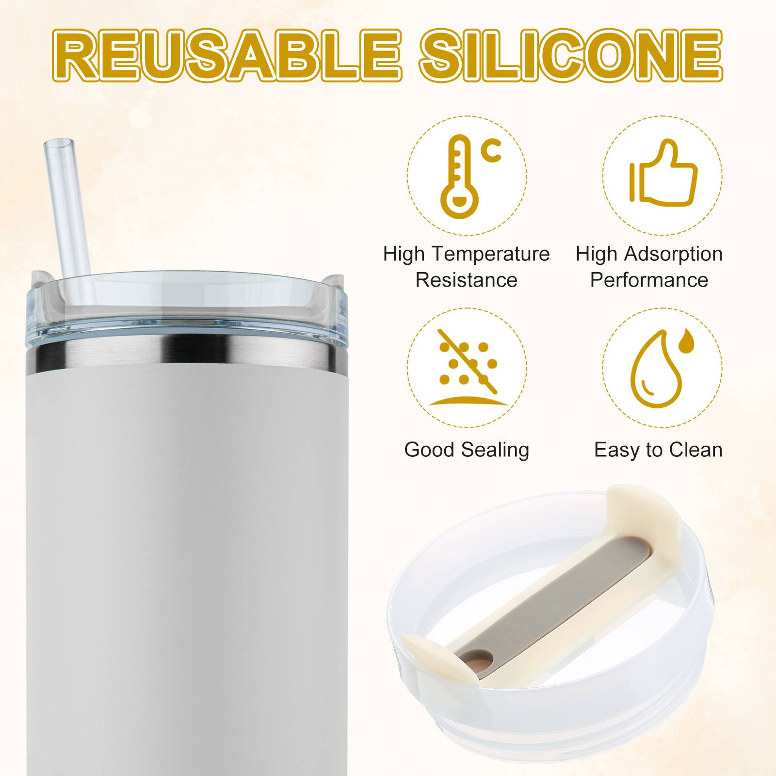 REUSABLE SILICONE

- High Temperature Resistance
- High Adsorption Performance
- Good Sealing
- Easy to Clean