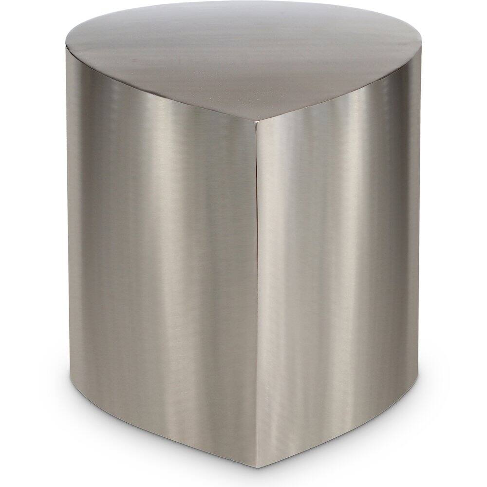 Front. Meridian Furniture - Petal Silver Coffee Table - Silver.