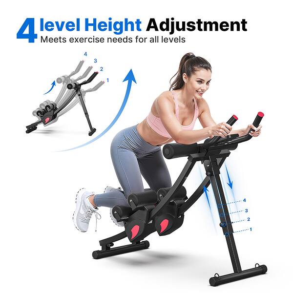 4 level Height Adjustment  
Meets exercise needs for all levels  
4 3 2 1