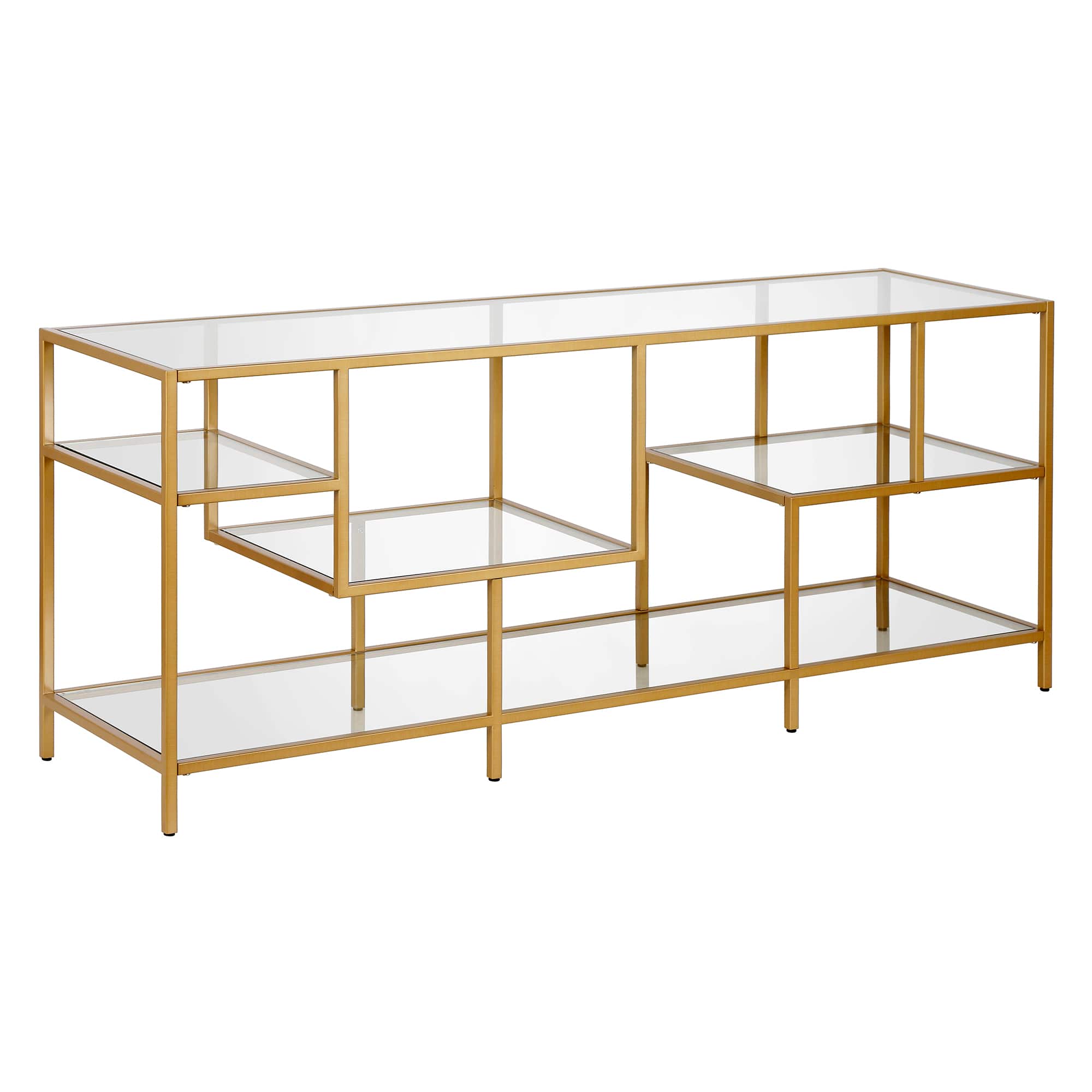 Angle. Camden&Wells - Finneus TV Stand for Most TVs up to 65" - Brass.