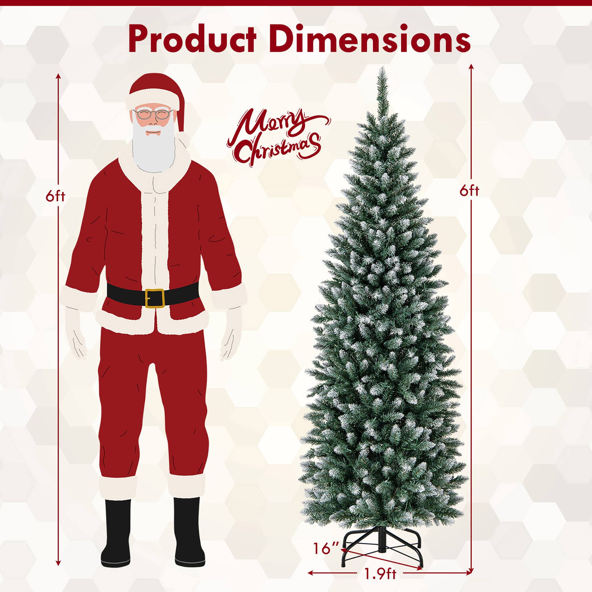 Product Dimensions

6ft

16"

1.9ft

6ft

Merry Christmas