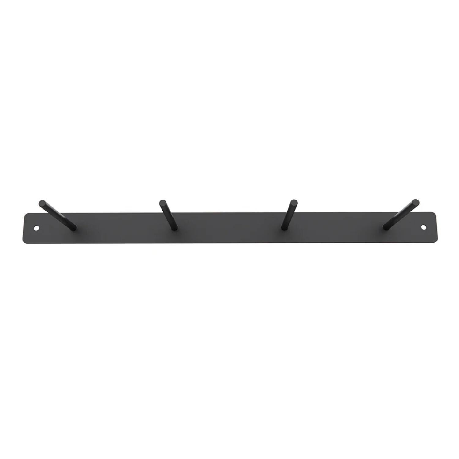 Alt View 2. Power Systems - Secure Wall -Mounted Rack - 26'' Belt and Resistance Band Storage with 4 Arms - Black.