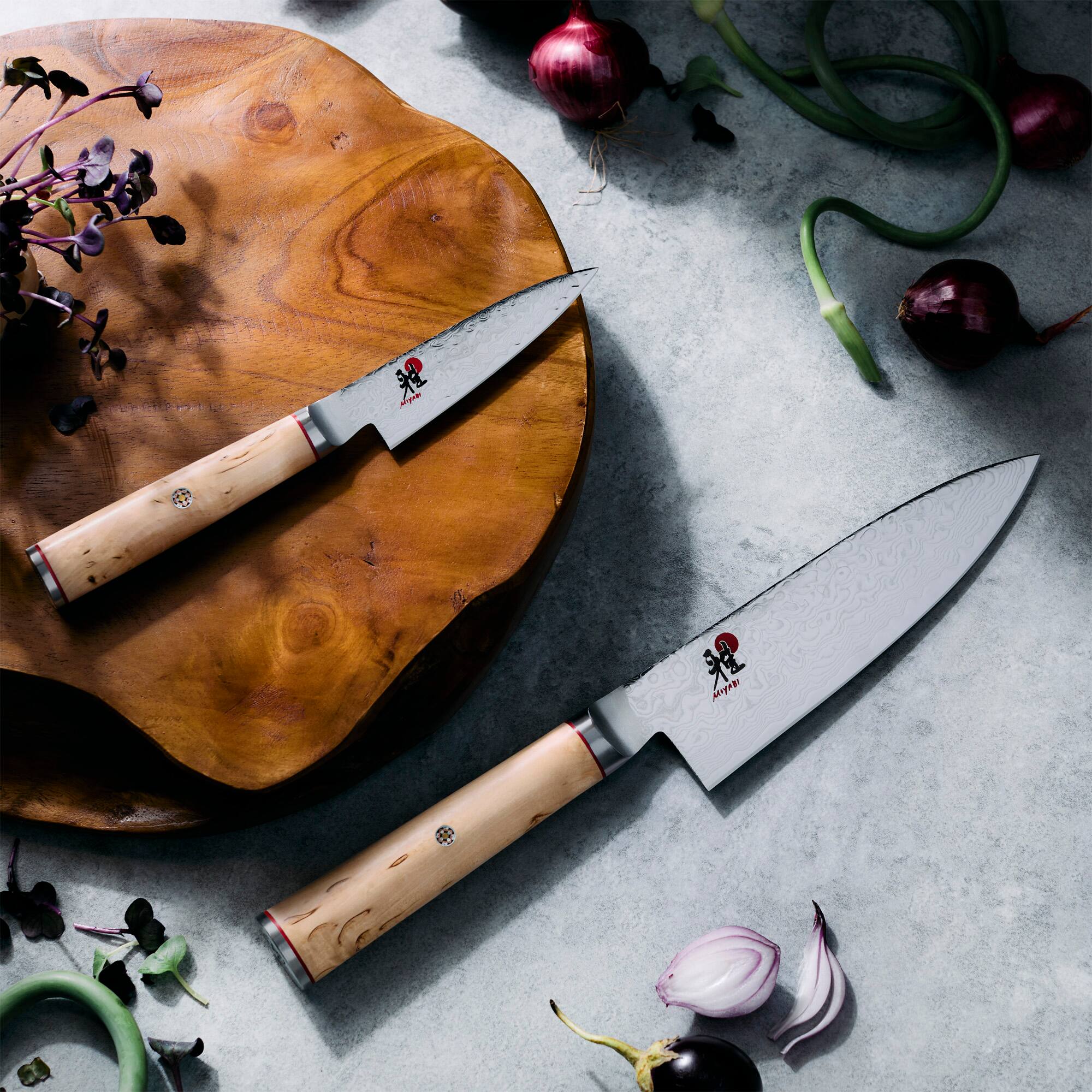Alt View 1. Miyabi - MIYABI Birchwood 2-pc Knife Set - Brown.