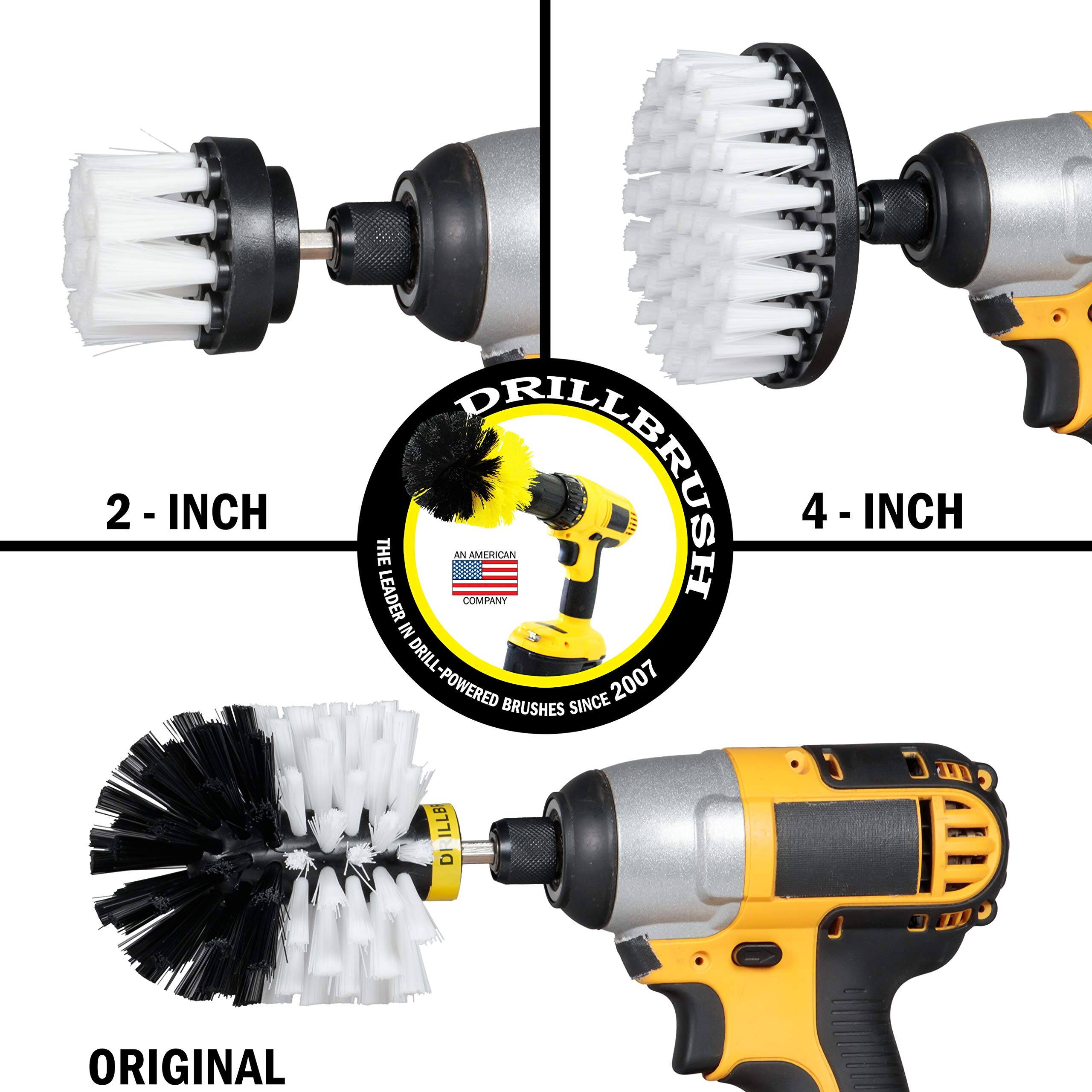 2 - INCH, 4 - INCH, ORIGINAL, THE LEADER AN AMERICAN COMPANY SINCE 2007 DRILL POWERED BRUSHES