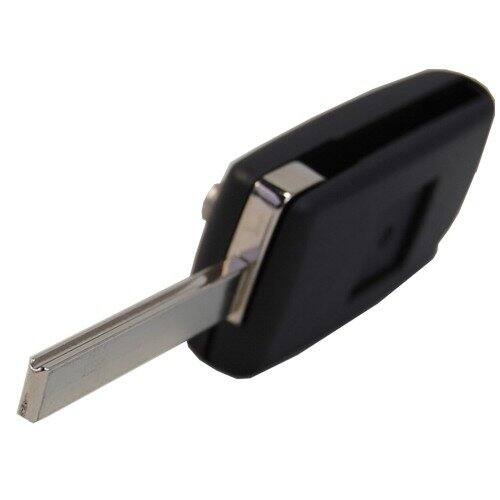 Alt View 1. HQRP - 3-Button Flip Key Fob Shell Case with Uncut Blade for Peugeot 107 207 307 308 407 408 - Black.
