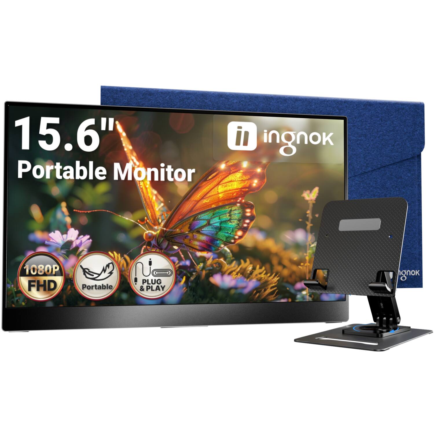 15.6" Portable Monitor
ingnok
1080P FHD
Portable
PLUG & PLAY