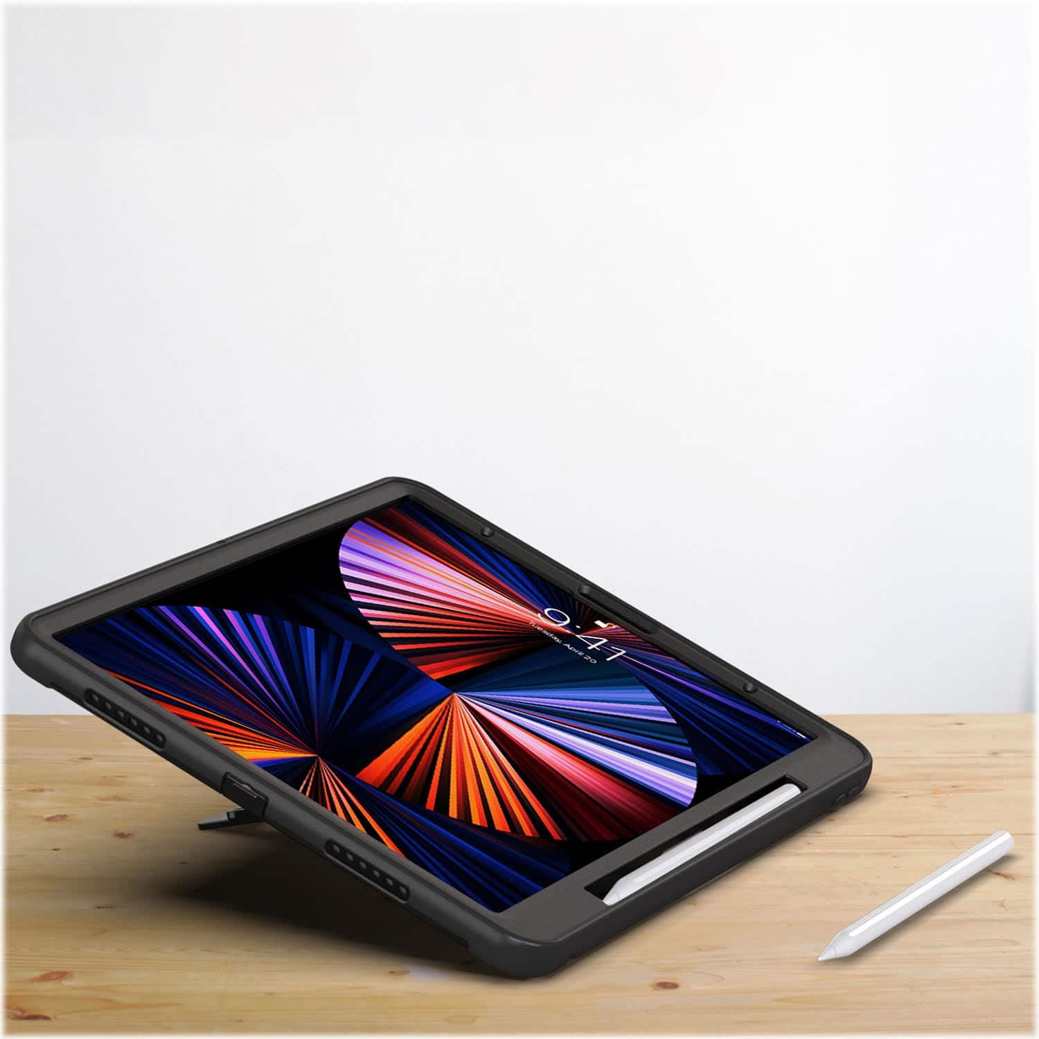 Alt View 16. SaharaCase - Raider Series Heavy Duty Hand Strap Case for Apple iPad Air 11'' M3/M2 and iPad Air 10.9'' (4th and 5th Gen) - Black.