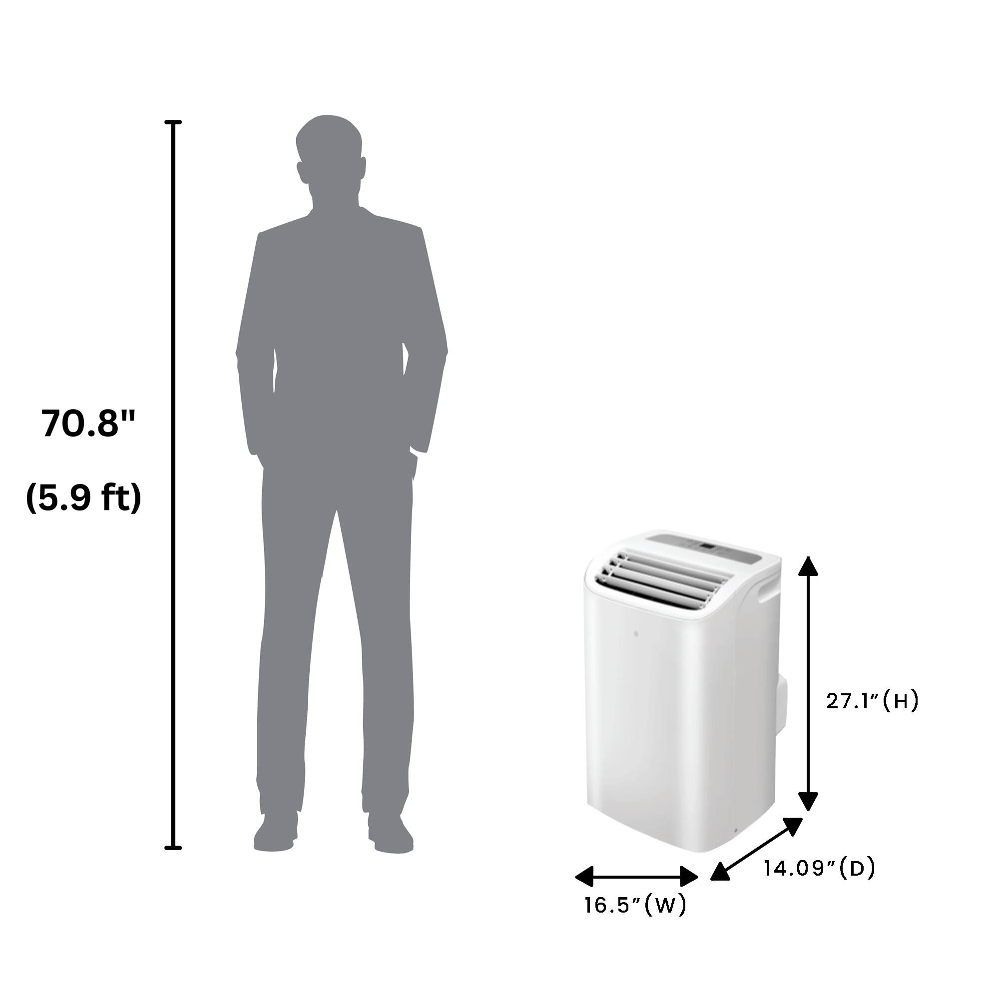 70.8" (5.9 ft)  
27.1" (H)  
16.5" (W)  
14.09" (D)