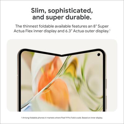 Google Pixel 9 Pro Fold 5G 256GB (Unlocked) Obsidian GA05518-US Google Pixel 9 Pro Fold 5G 256GB (Unlocked) Obsidian GA05518-US