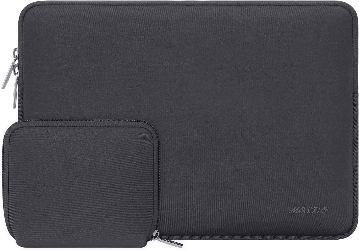 mosiso - 13 inch Laptop Sleeve for MacBook Air Pro 13 M5 M4 M3 M2 M1 2026-2018 /Neo 13, Neoprene Computer Sleeve with Small Case - Space Gray