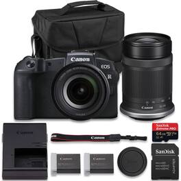 Bundle - Canon - EOS RP Mirrorless Camera with RF 24-105mm f/4-7.1 IS STM + RF-S 55-210mm f/5-7.1 IS STM Lens + Extra LP-E17