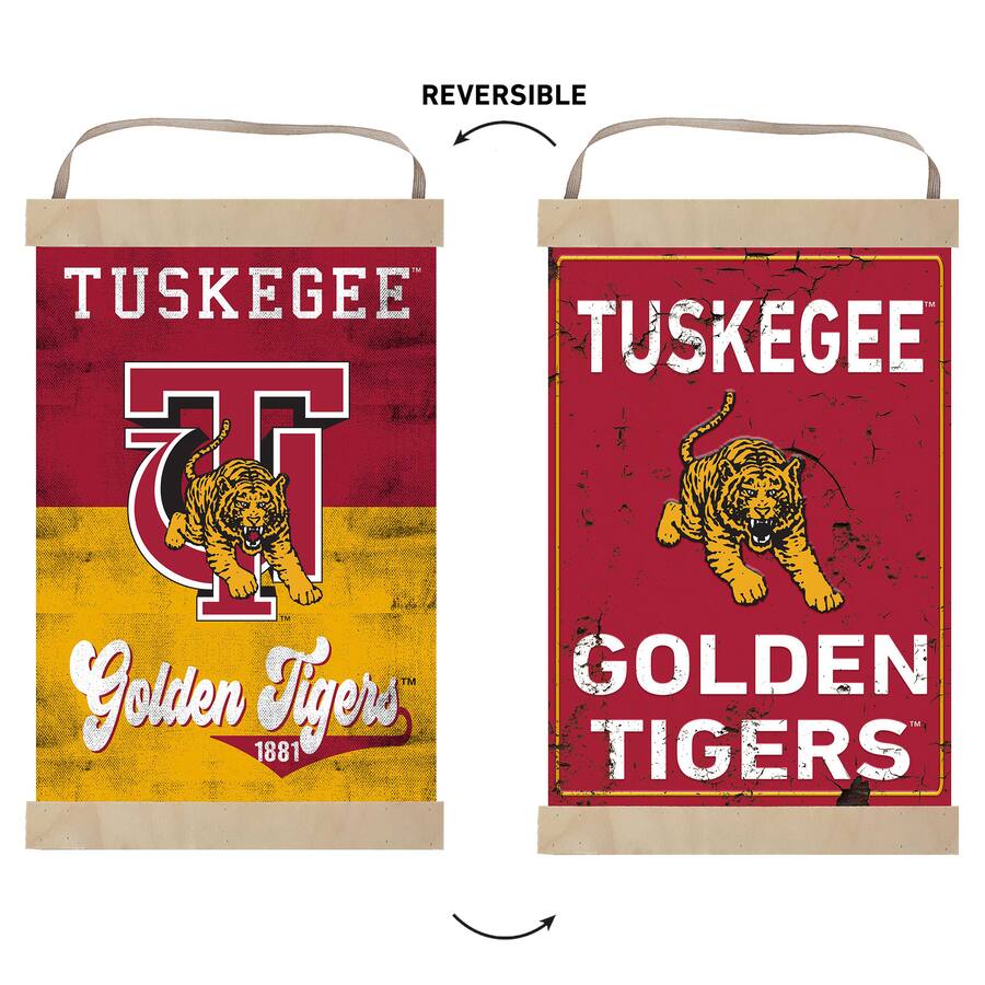 Anner Sign Jardine Tuskegee Golden Tigers Retro Logo Banner Sign Maroon - Best Buy