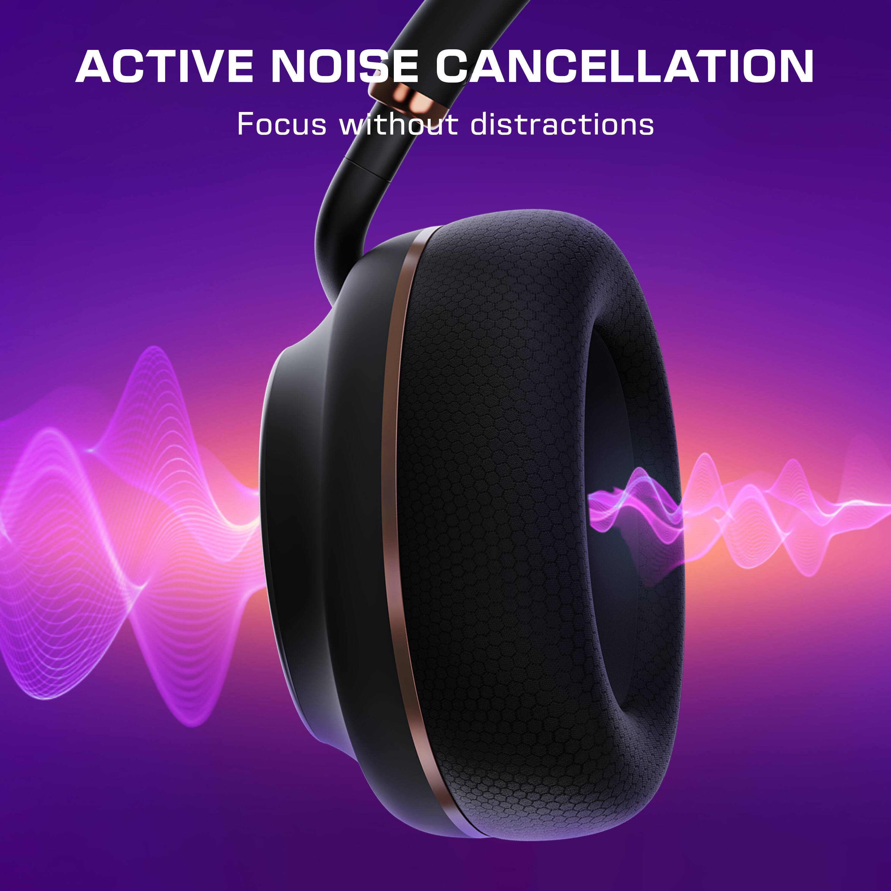 ACTIVE NOISE CANCELLATION  
Focus without distractions