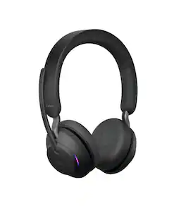 Jabra - Evolve2 65 Wireless Stereo Headset - USB-A - MS Teams (26599-999-999) - Black