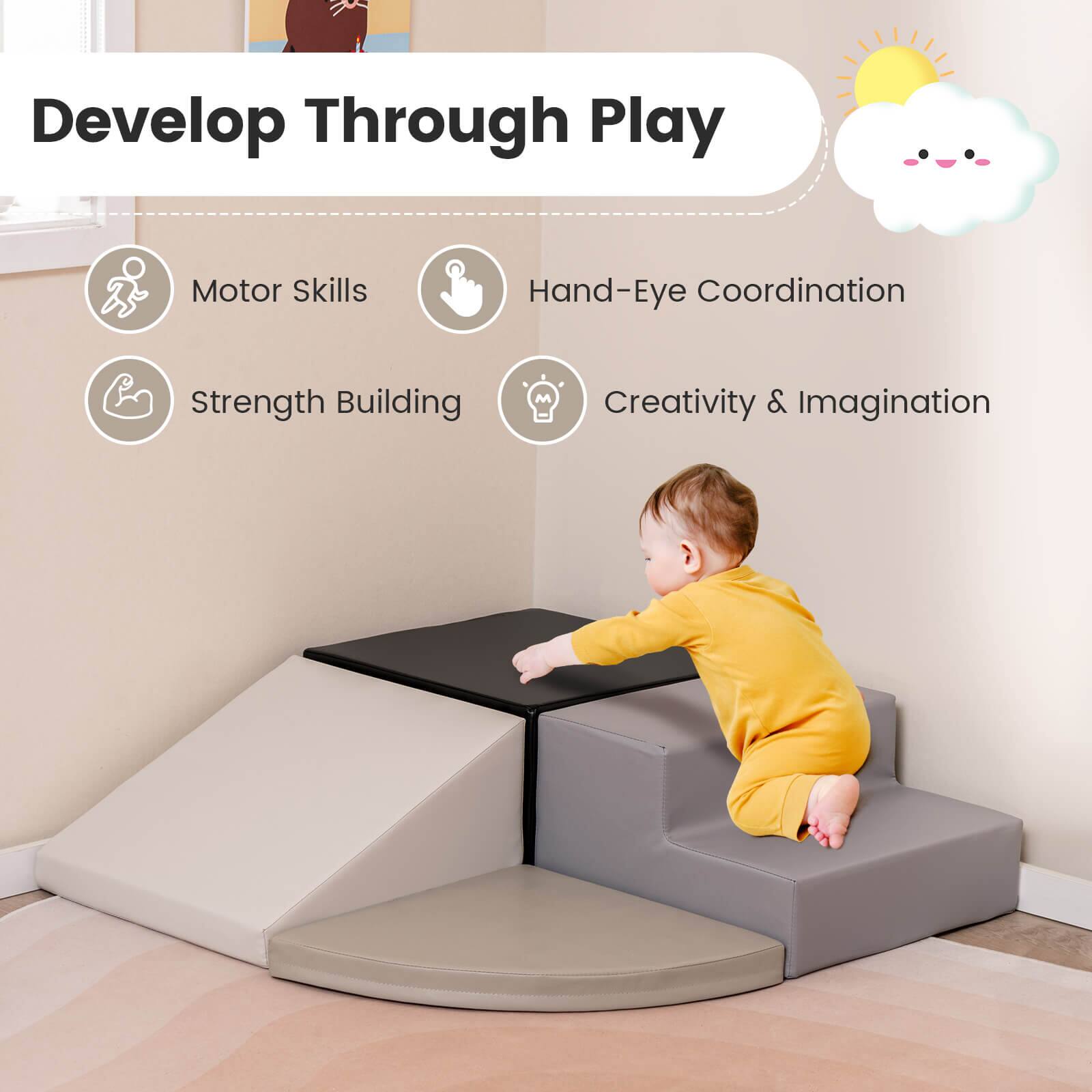 Develop Through Play

- Motor Skills
- Hand-Eye Coordination
- Strength Building
- Creativity & Imagination