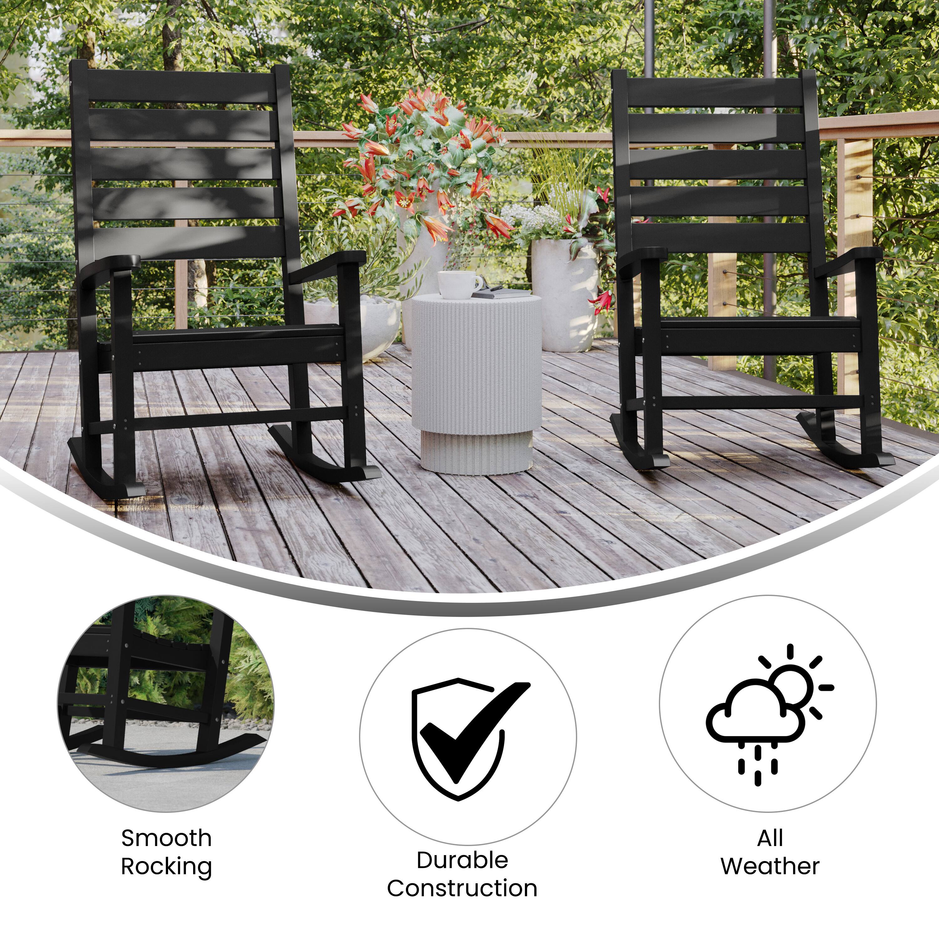 Smooth Rocking  
Durable Construction  
All Weather