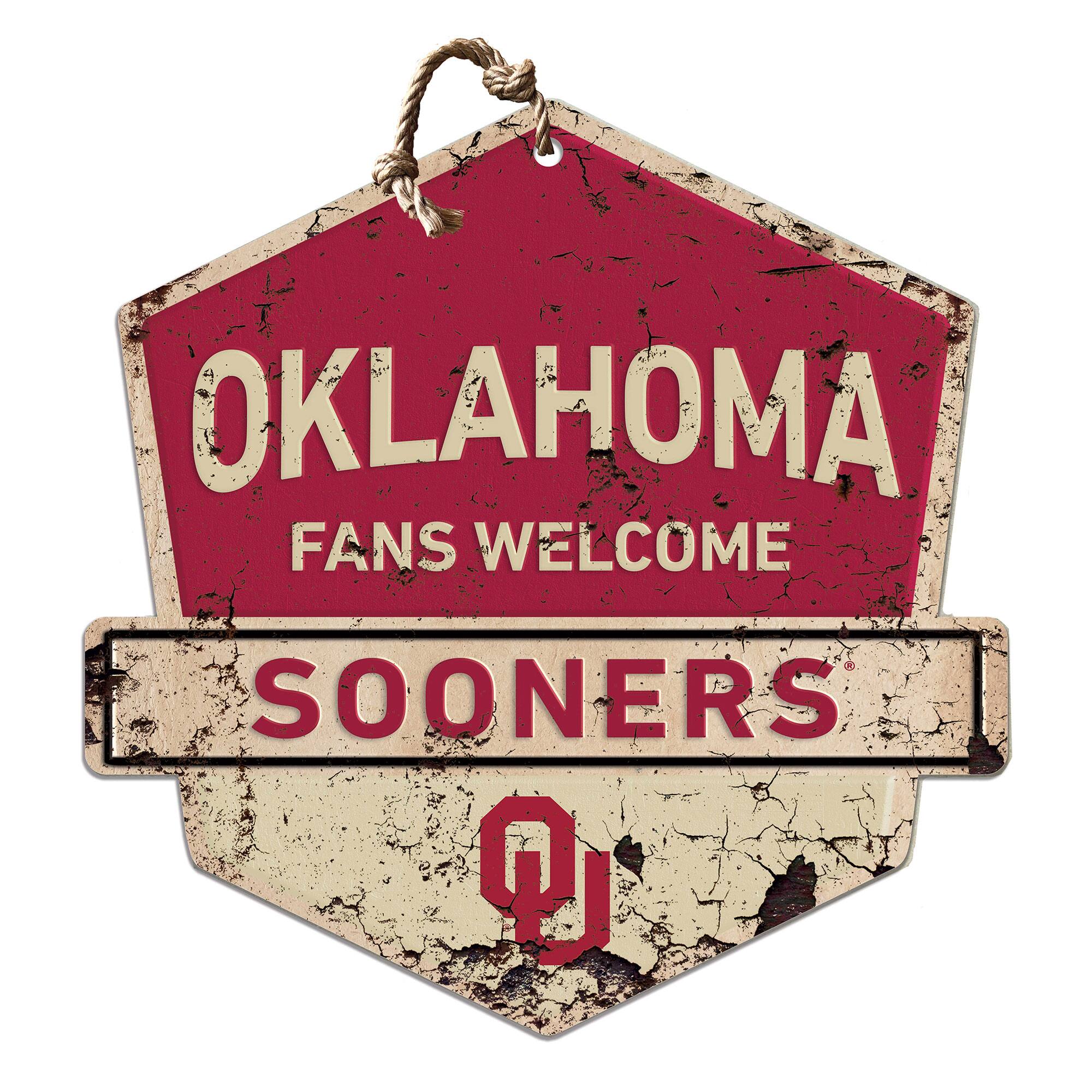 Oklahoma Sooners Fans Welcome Sign