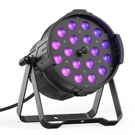 UKing - 18x18W LED Zoom par Light RGBWA UV 6in1 Par Can Light Dj Stage Light