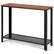 Front. Costway - Costway Console Sofa Table W/ Storage Shelf Metal Frame Wood Look Entryway Table - Black.