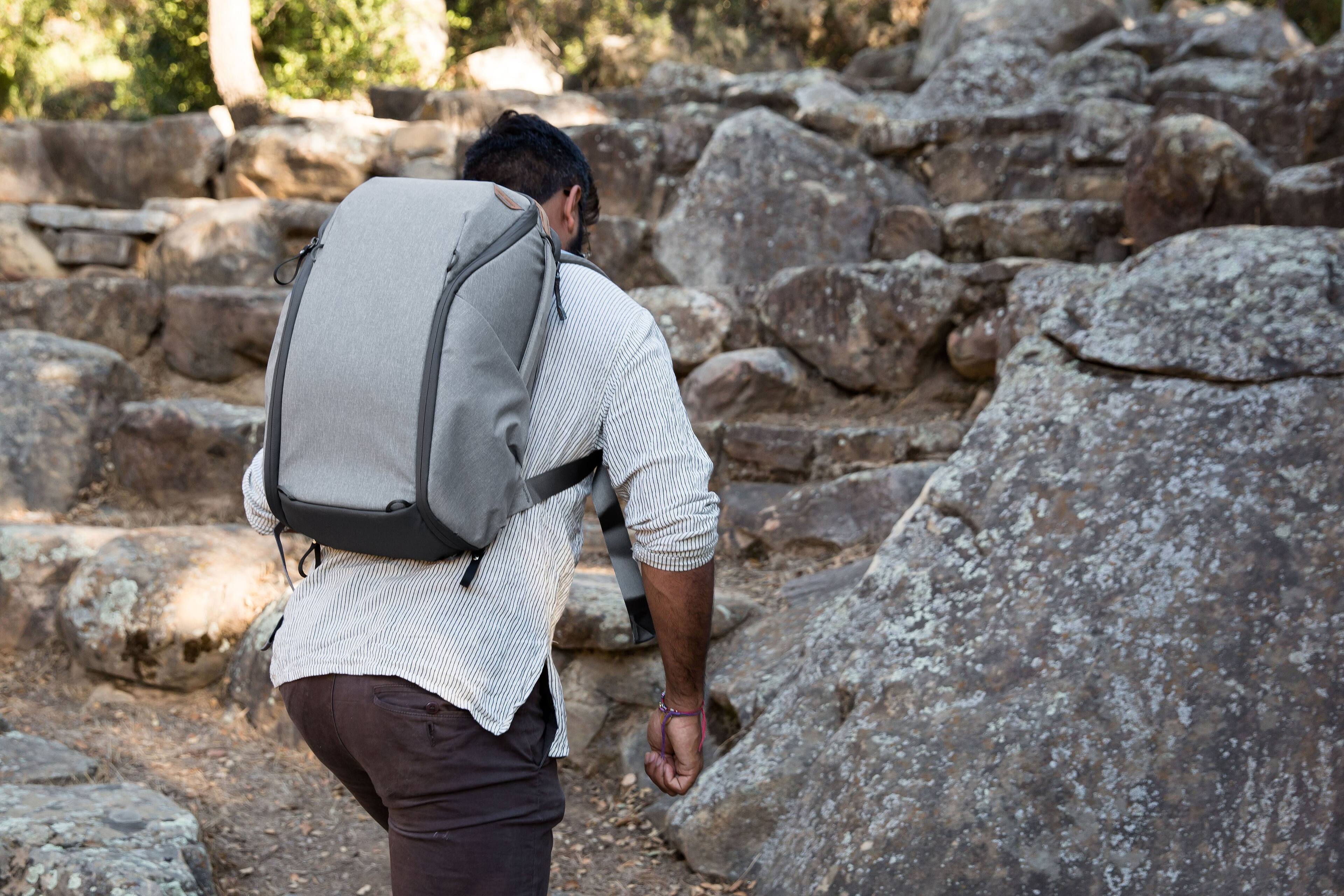 Alt View 18. Peak Design - Everyday Backpack 20L Zip - Ash.