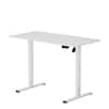 Front. FlexiSpot - EC2 Series 48" x 24" Electric Height-Adjustable Standing Desk - White.