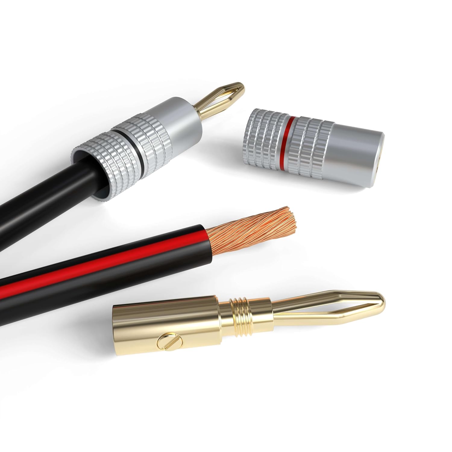 Alt View 2. Cables Direct Online - 250FT 12/2 Speaker Wire CCA (Copper-Clad Aluminum) 12AWG 2-Conductor Cable Low Voltage Home Theater Car Audio Black - Black.