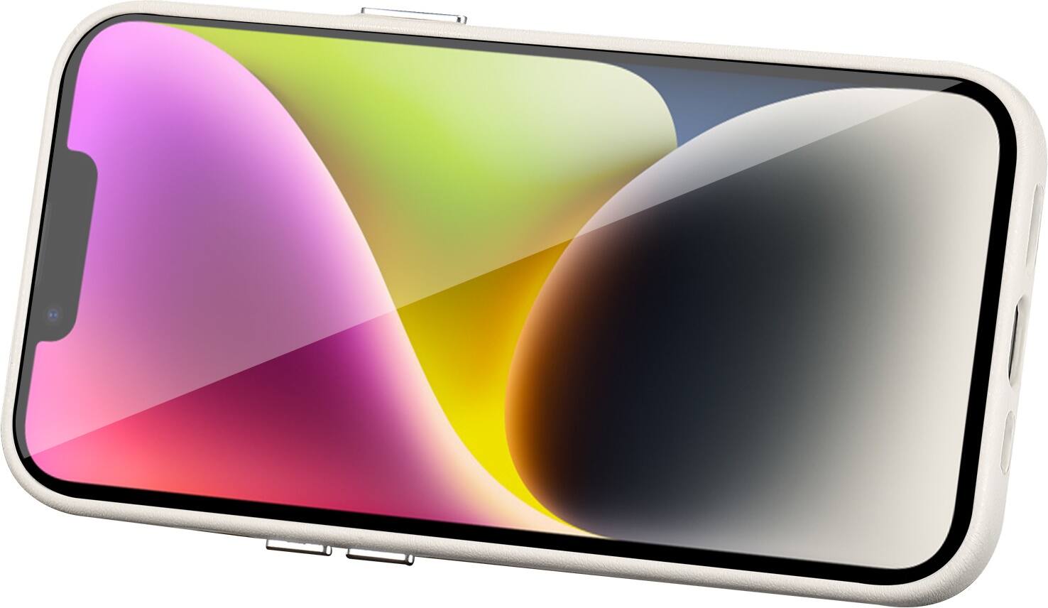 Alt View 13. SaharaCase - Indy Series Hand Strap Case for Apple iPhone 13 - Cloud White.