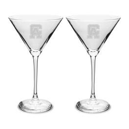 Jardine - Central Alabama Community College Trojans Two-Piece Traditional 10oz. Martini Glass Set - Multicolor