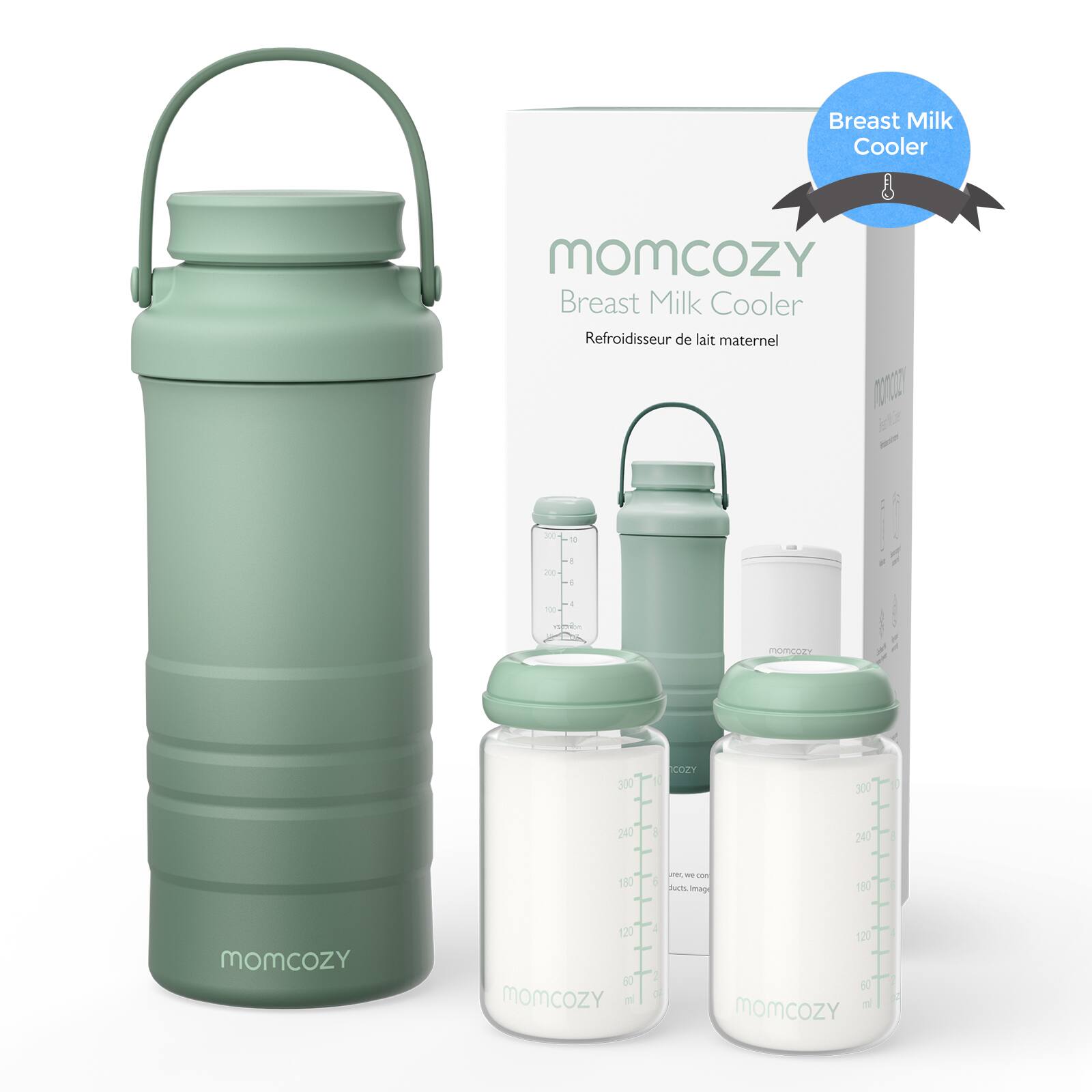 Breast Milk Cooler  
momcozy  
Breast Milk Cooler  
Refroidisseur de lait maternel  
F0 2 - 2 1 - 1 - Comr  
300 KOCT 1 300 240 - 240 180 - - - --  
Rum mmagi 180  
momcozy  
120 50 momcozy  
1 d 120 80 momcozy