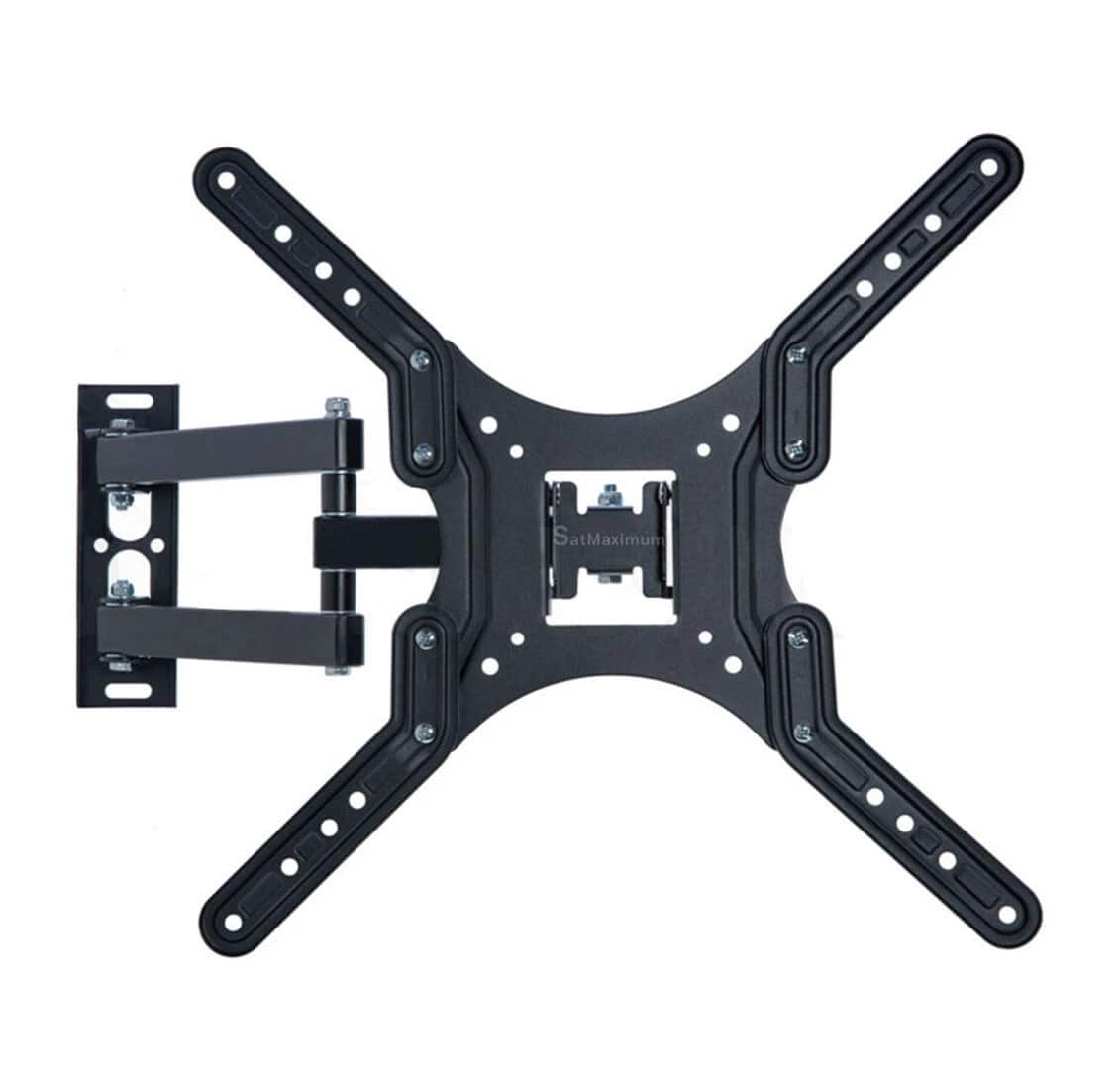 Cables Direct Online - TV Wall Mount for 23"–55" TVs, Full Motion, Swivel & Tilt, VESA Compatible, 66Lb Capacity - Black