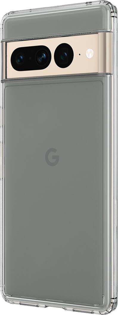 Left. SaharaCase - Hybrid-Flex Hard Shell Case for Google Pixel 7 Pro - Clear.