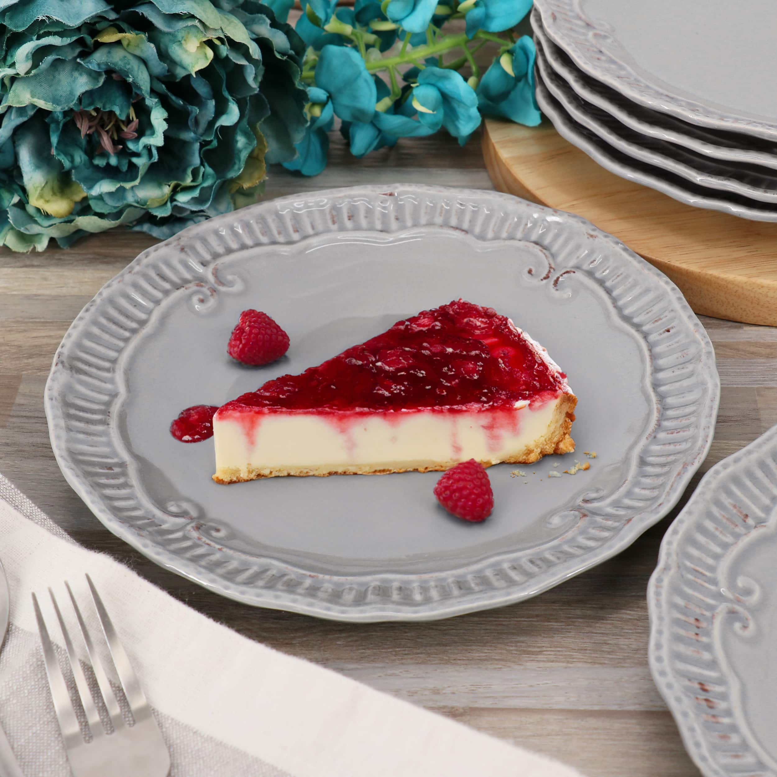 Gibson Modern Southern Home Capri Dessert Plate Set - Thumbnail 2