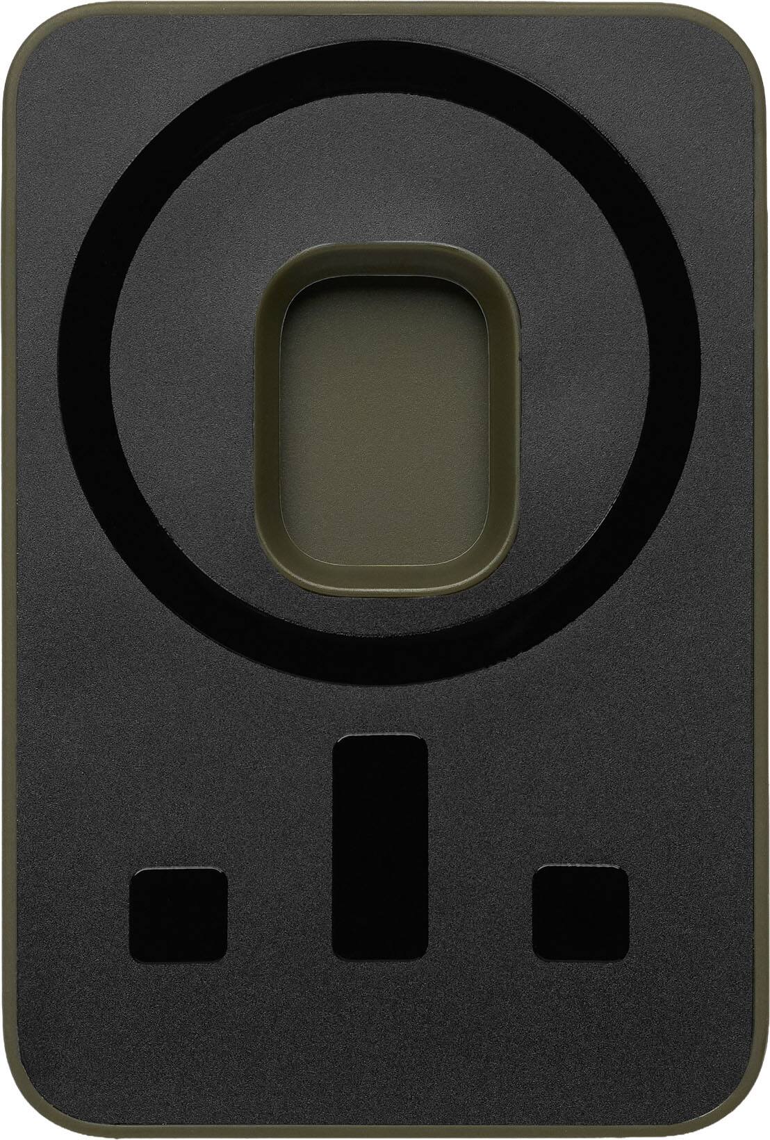 Alt View 1. The Ridge Wallet - Magsafe Cardholder - Matte Olive.