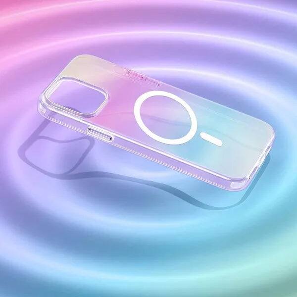 Alt View 2. Entronix - Entronix Magnetic Case for iPhone 16E - Holo Rainbow Clear, Stylish & Protective - Holo Rainbow Clear.