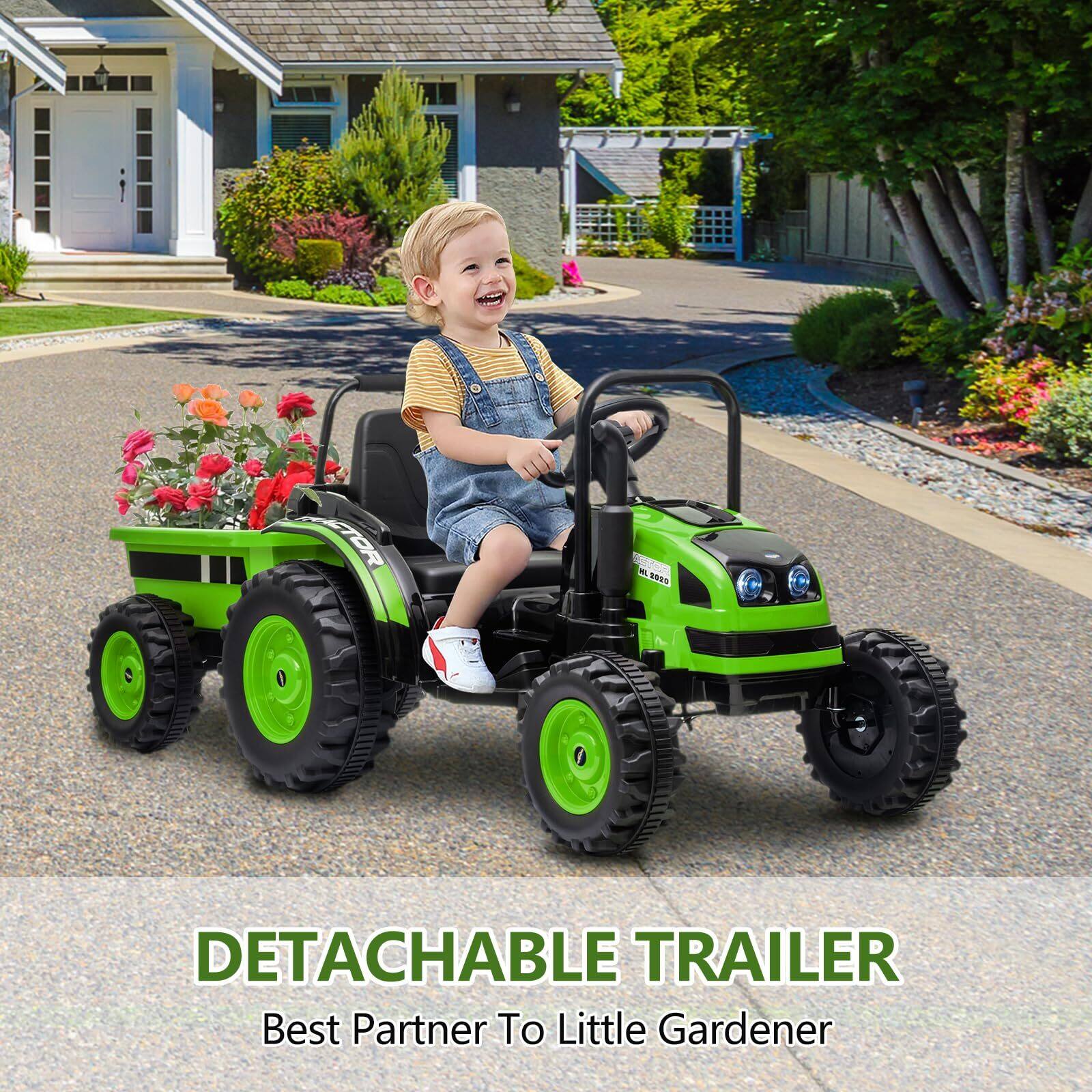 DETACHABLE TRAILER  
Best Partner To Little Gardener