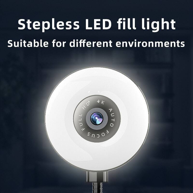 Stepless LED fill light  
Suitable for different environments  
4K HD FULL AUTO FOCUS