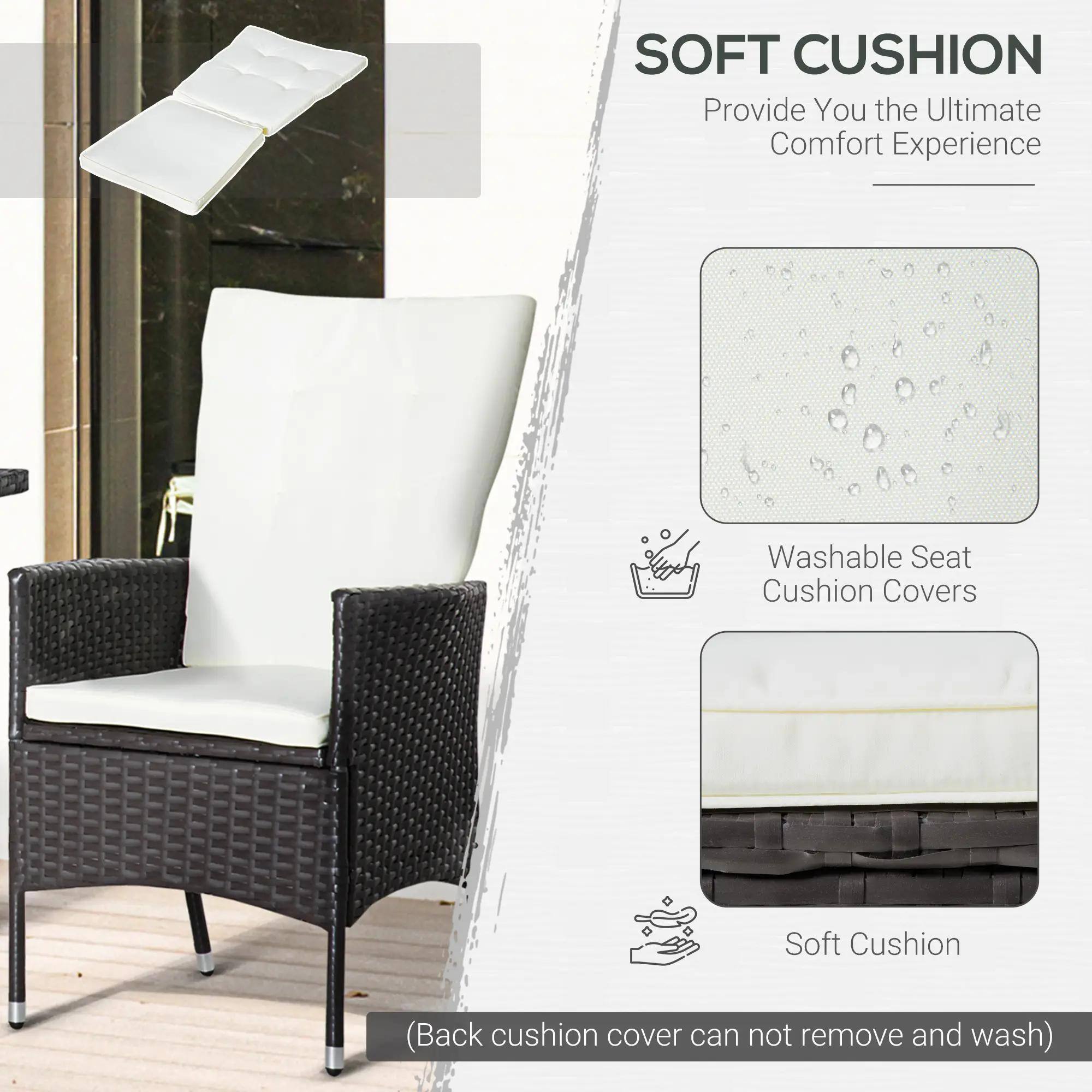 SOFT CUSHION  
Provide You the Ultimate Comfort Experience  

- Washable Seat Cushion Covers  
- Soft Cushion  

(Back cushion cover can not remove and wash)