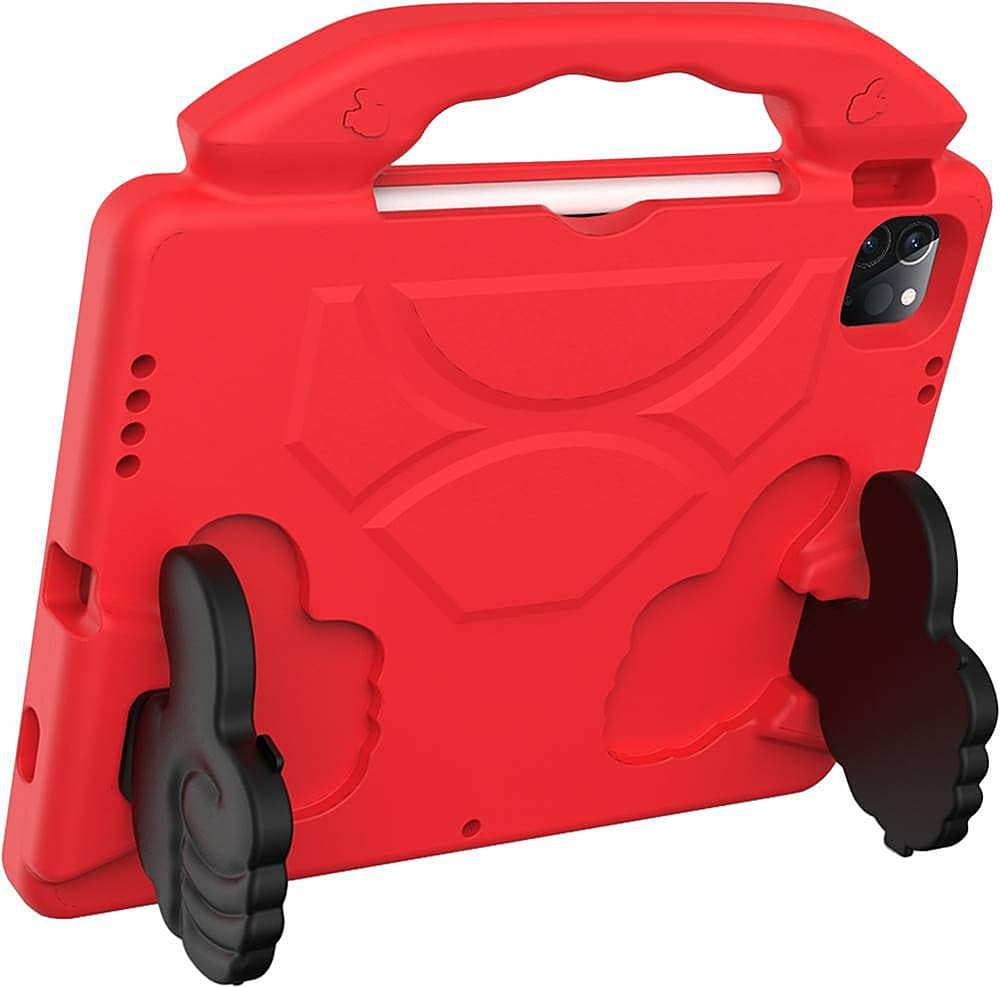 SaharaCase - SHOCK KidProof Case for Apple iPad Pro 11" (2nd, 3rd, and 4th Gen 2020-2022) - Red - Left_Zoom