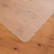 Angle. Floortex - Valuemat Plus Polycarbonate Rectangular Chair Mat for Hard Floor - 36" x 48" - Clear.
