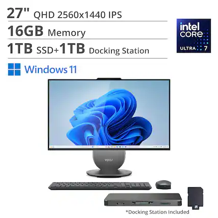 27" QHD 2560x1440 IPS
16GB Memory
1TB SSD + 1TB Docking Station
Intel Core Ultra 7
Windows 11
*Docking Station Included