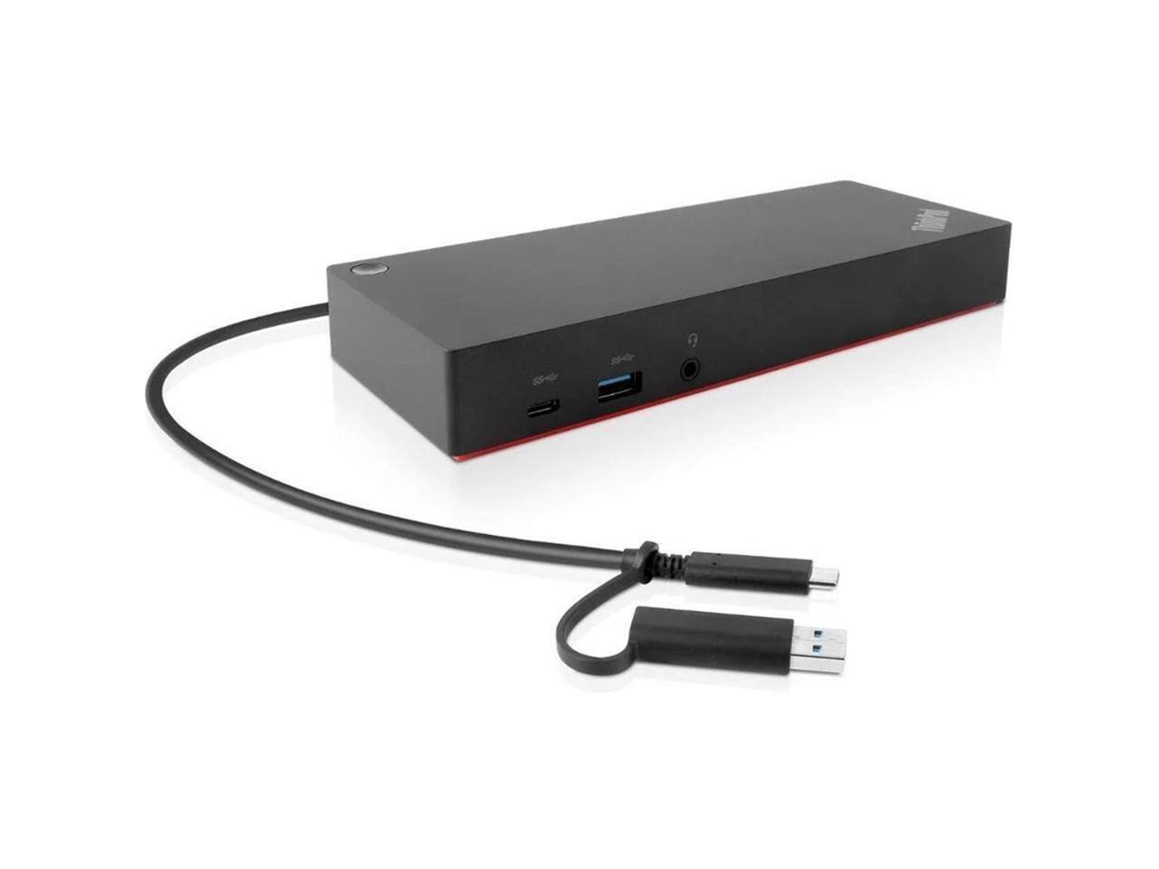 Alt View 7. Lenovo - Lenovo ThinkPad Dock - 135W, USB-C, 3 Displays, USB 2.0, USB-A, HDMI, DisplayPort.