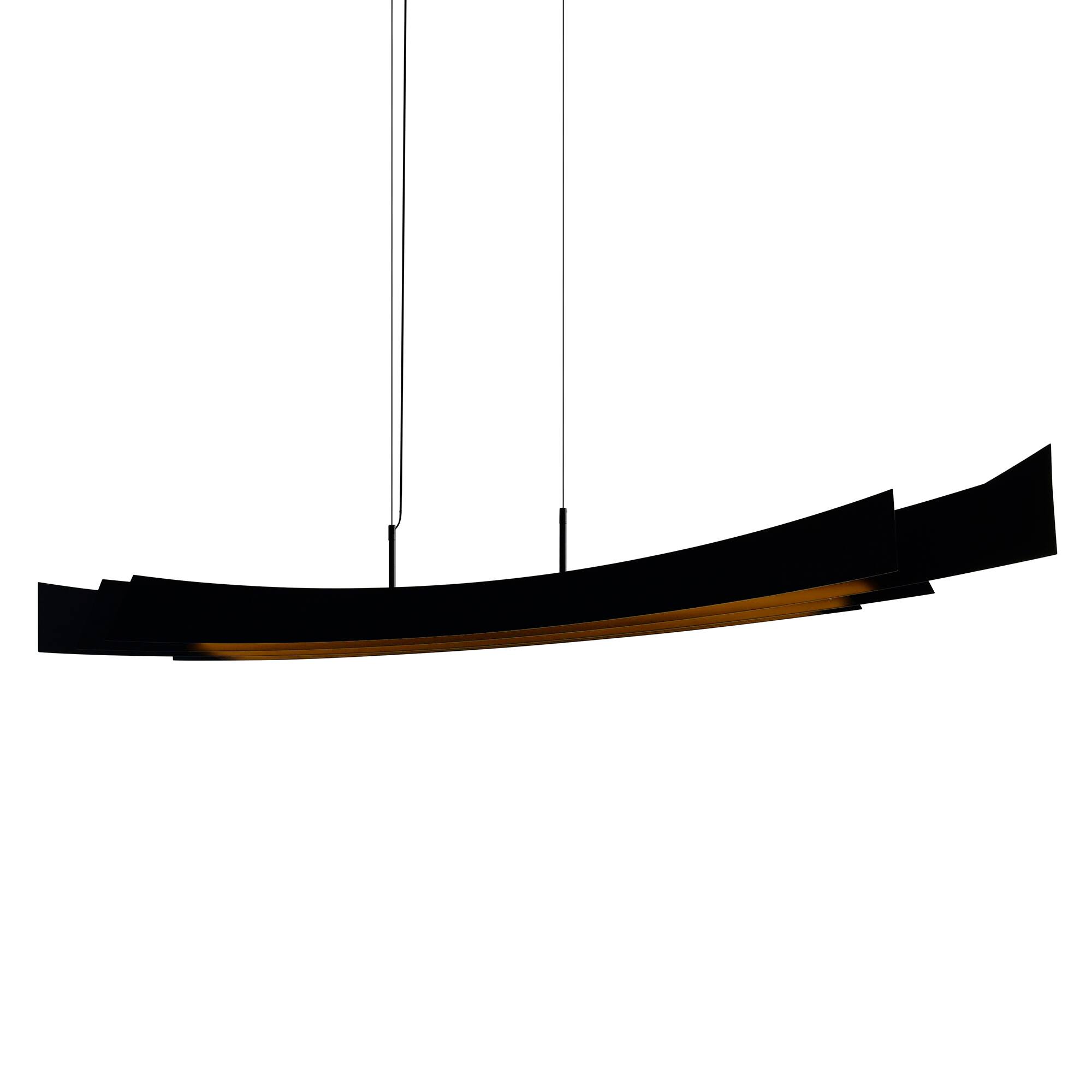 Angle. CWI Lighting - Candora Integrated LED Black Island/Pool Table Light - Black.