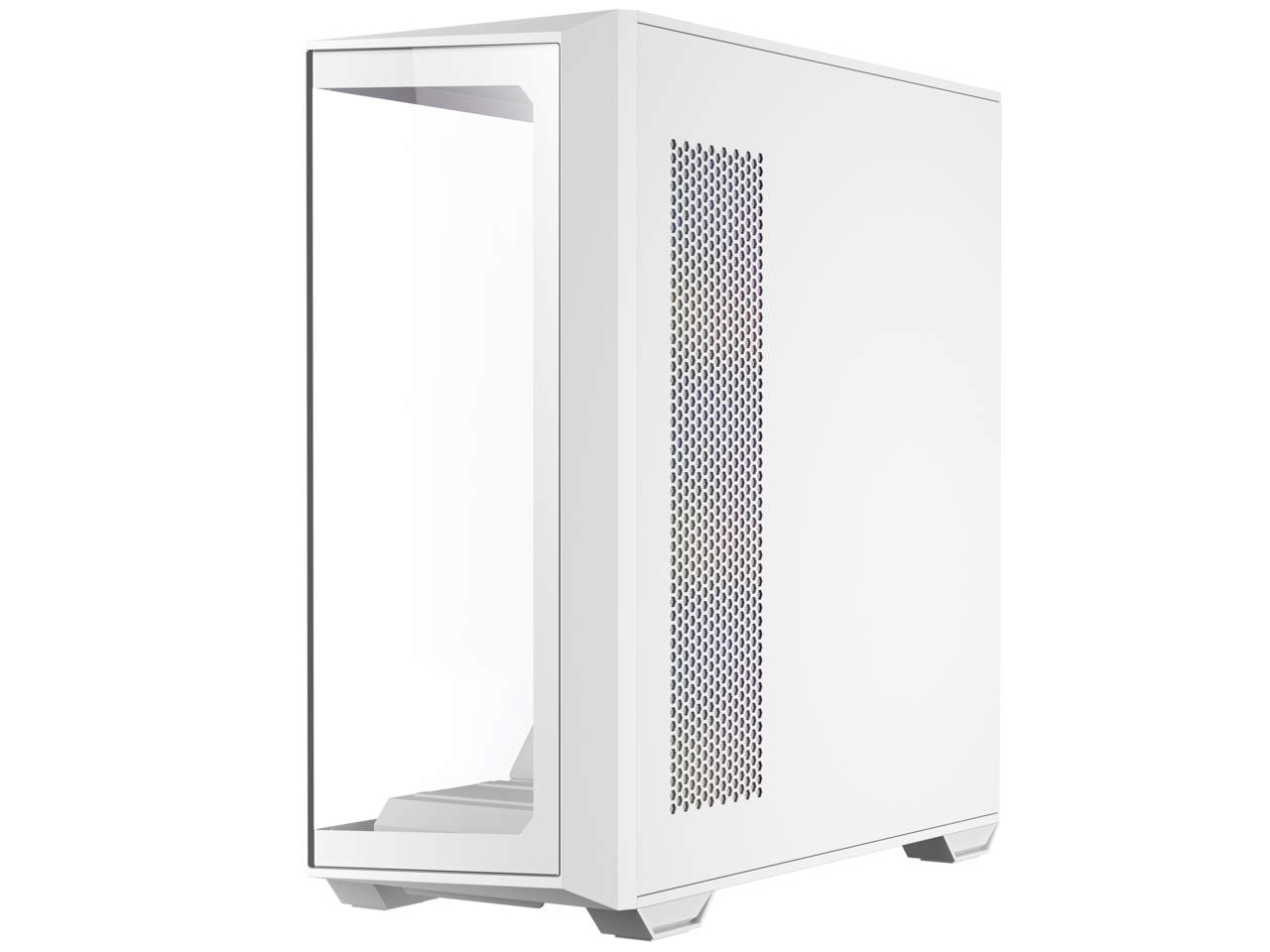 Alt View 4. Antec - Antec C3 ARGB White, 4x ARGB Fans, 8 Fan Support, Type-C 3.2 Gen 2, Tempered Glass, 360mm Radiator, ATX Mid-Tower - White.