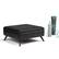 Angle. Simpli Home - Owen 36 inch Wide Square Coffee Table Storage Ottoman in Distressed Black Vegan Leather - Distressed Black.