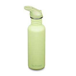Klean Kanteen - 27oz Classic Water Bottle w/ Flip Seal Sport Cap & Straw - Leakproof - Stainless - Shadow Lime