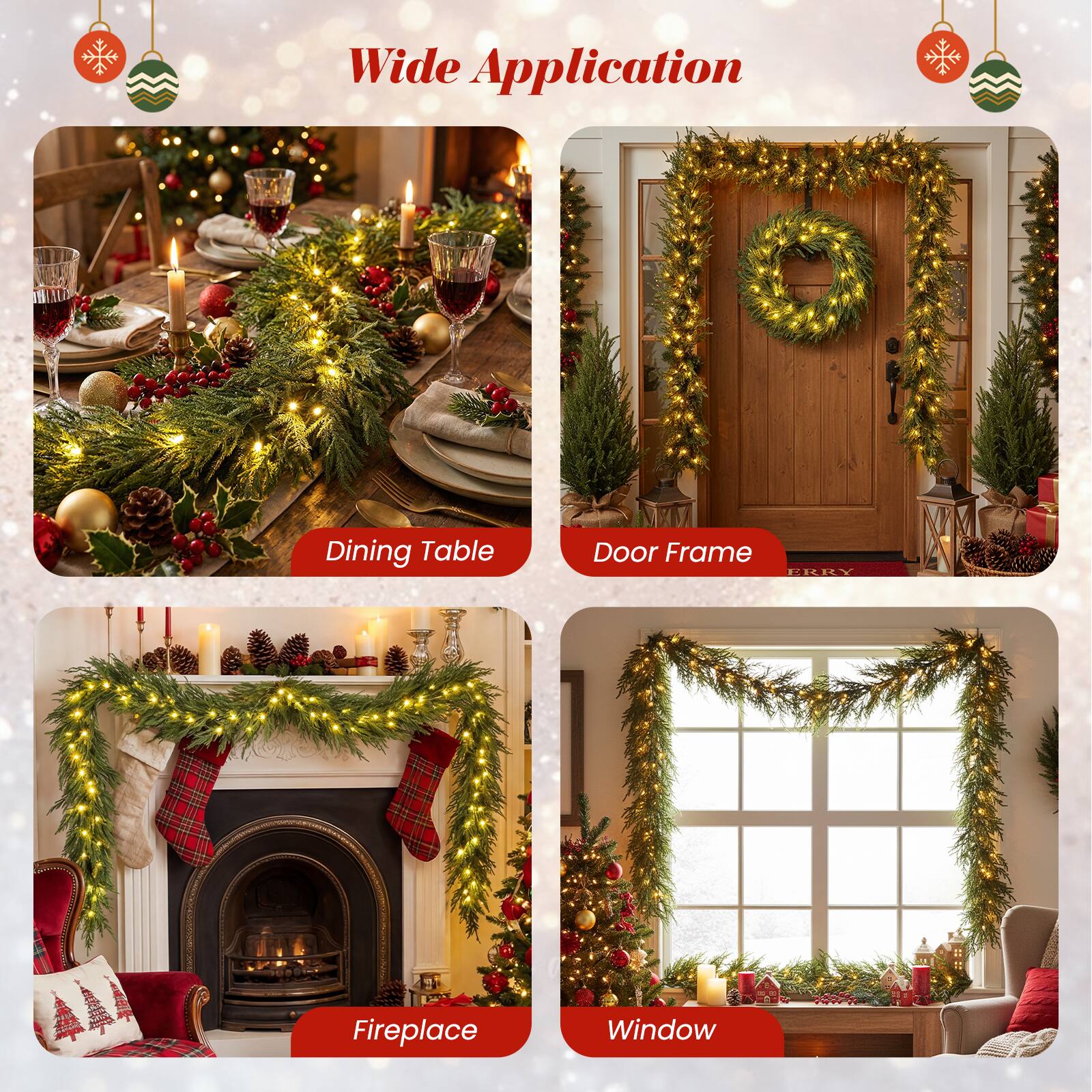 Wide Application

- Dining Table
- Door Frame
- Fireplace
- Window
