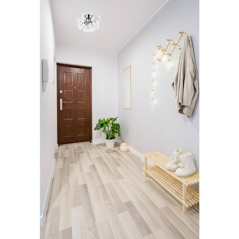 Back. Elegant Lighting - Ritz 4 Light Chrome Flush Mount - Chrome.