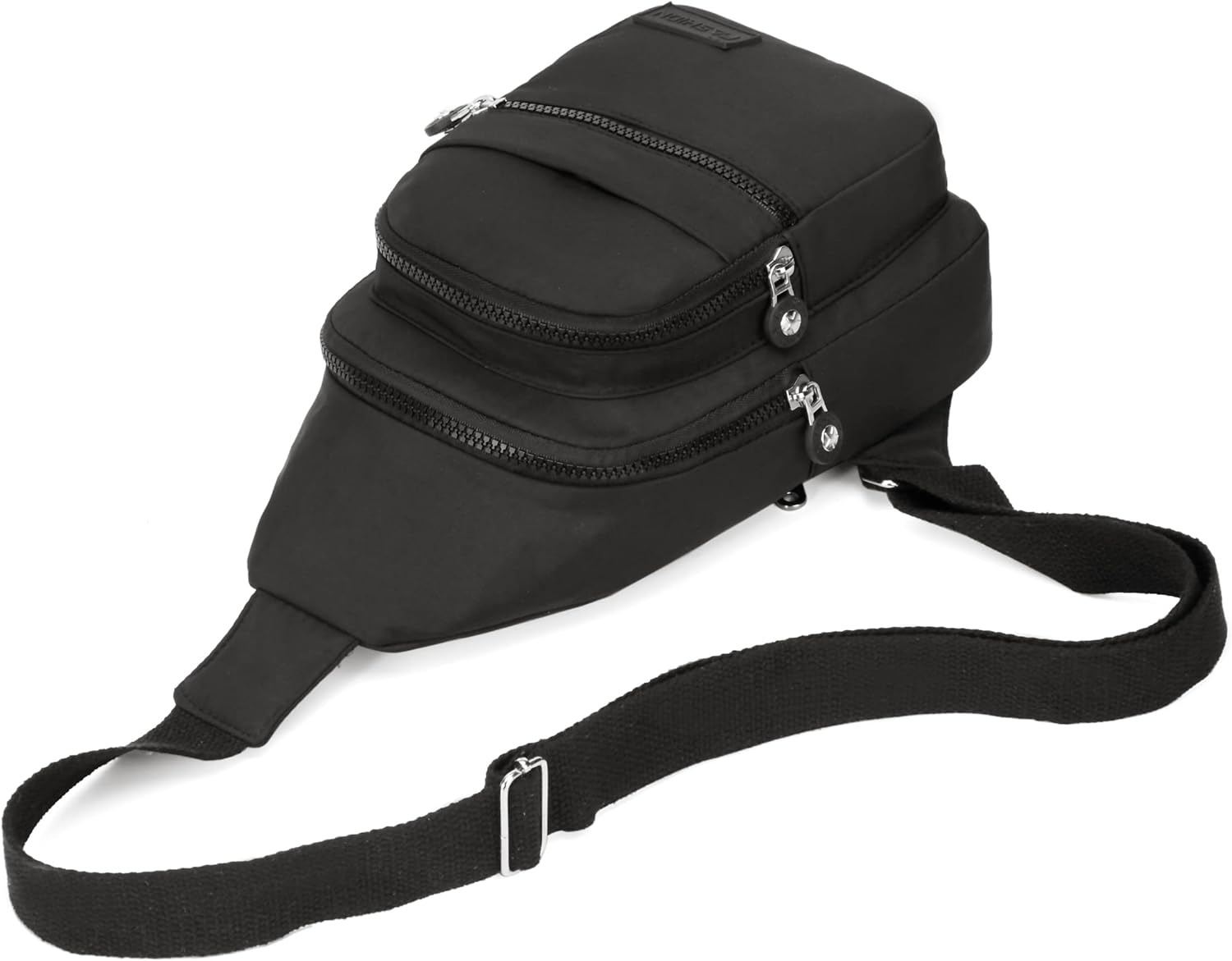 Alt View 2. Live At Space - Small Sling Backpack Crossbody Women, Chest Daypack Fanny Cross Outdoors Hiking Traveling Black - L Black.